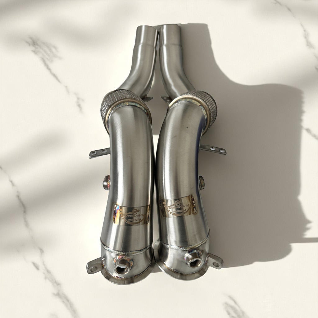 BMW N63R & N63B Catless Race Downpipes - M550i, 750i, M850i, X5, X6, X7 | Palenon Performance