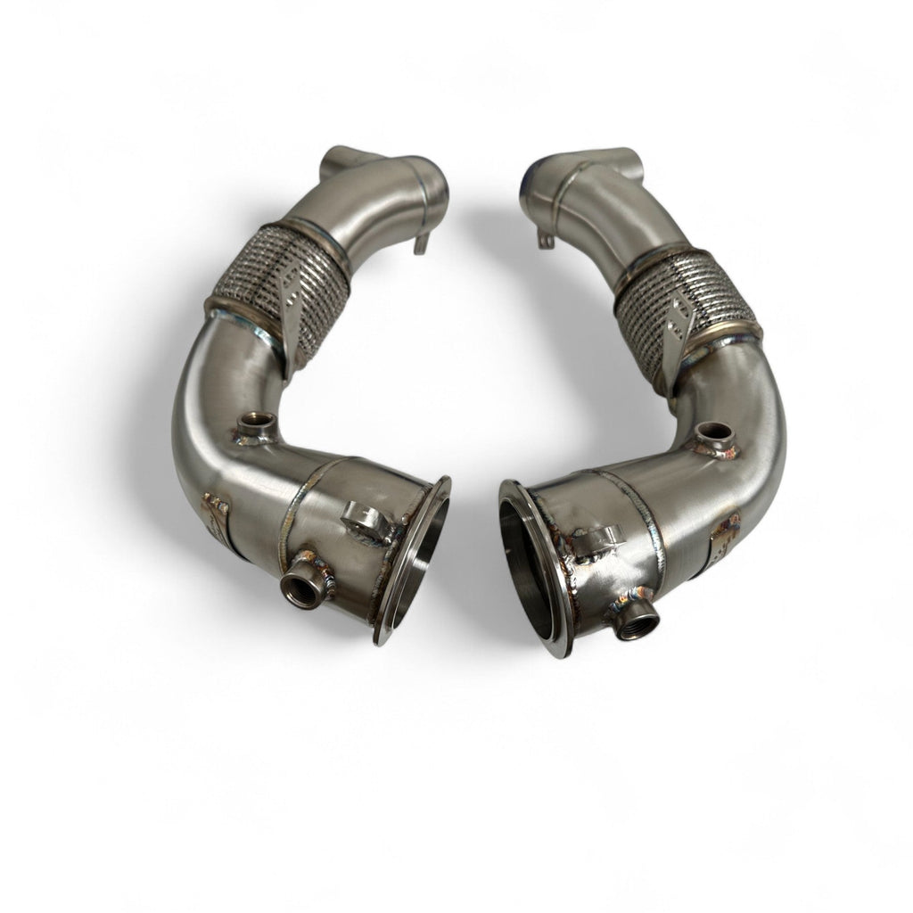 BMW N63R & N63B Catless Race Downpipes - M550i, 750i, M850i, X5, X6, X7 | Palenon Performance