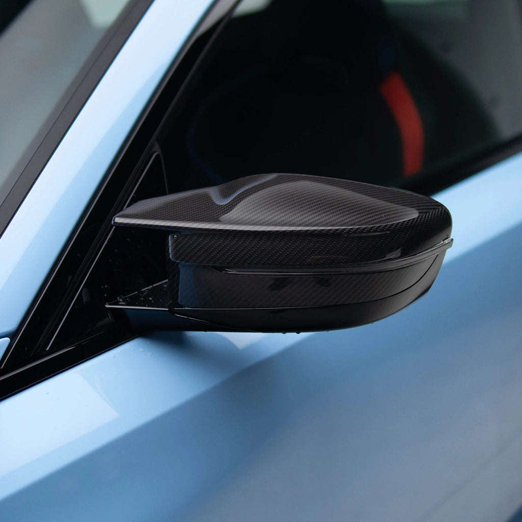 Carbon Fiber Mirror Caps For BMW G80 M3, G82/G83 M4 - OEM Style