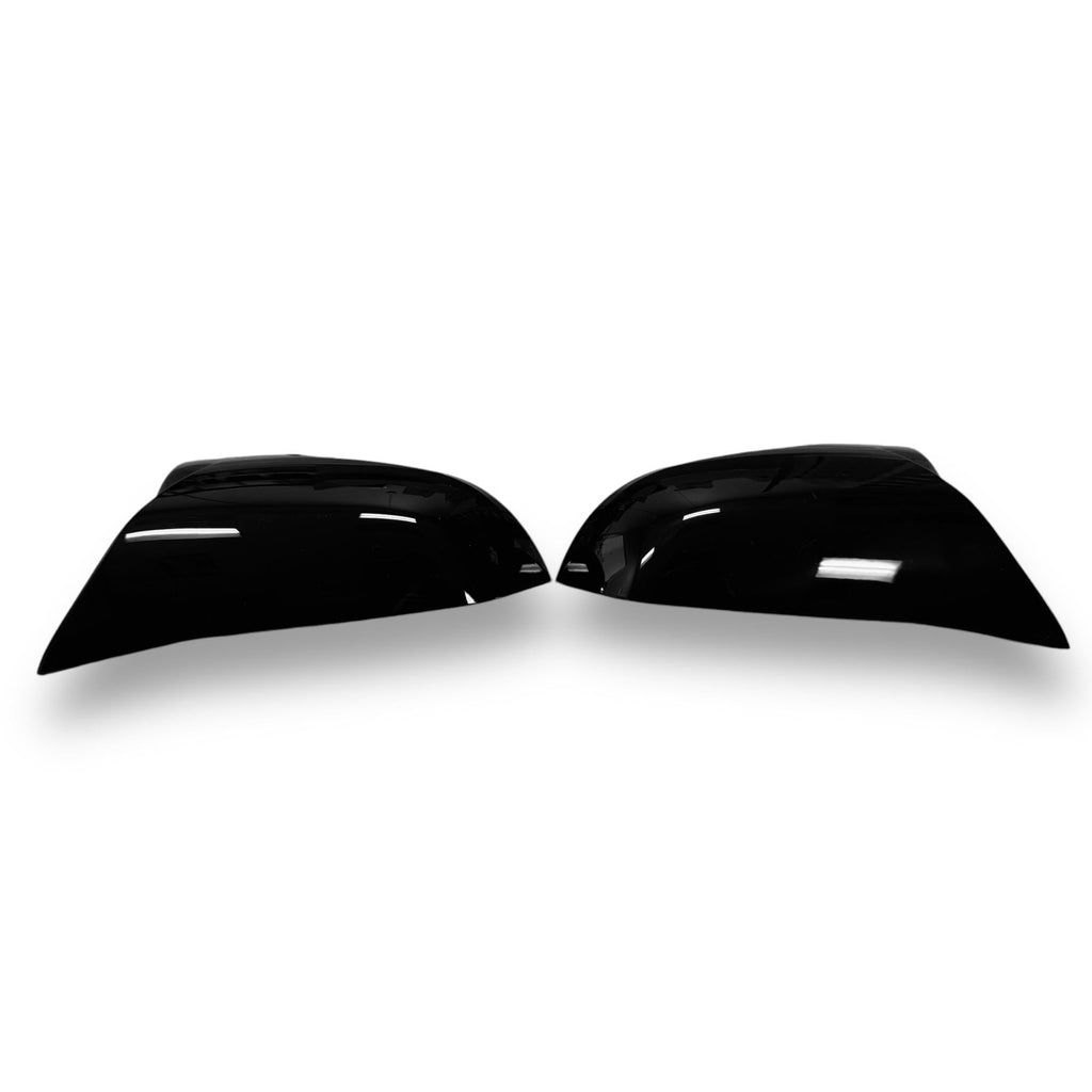 M Style High Gloss Black ABS Mirror Caps - BMW F2X, F3X, F87 M2, E84 X1 | Palenon Performance