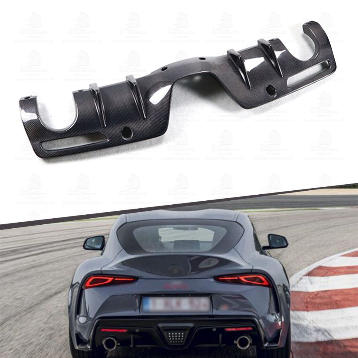 Carbon Fiber AG Style Rear Diffuser - Toyota Supra A90/A91 | Palenon Performance
