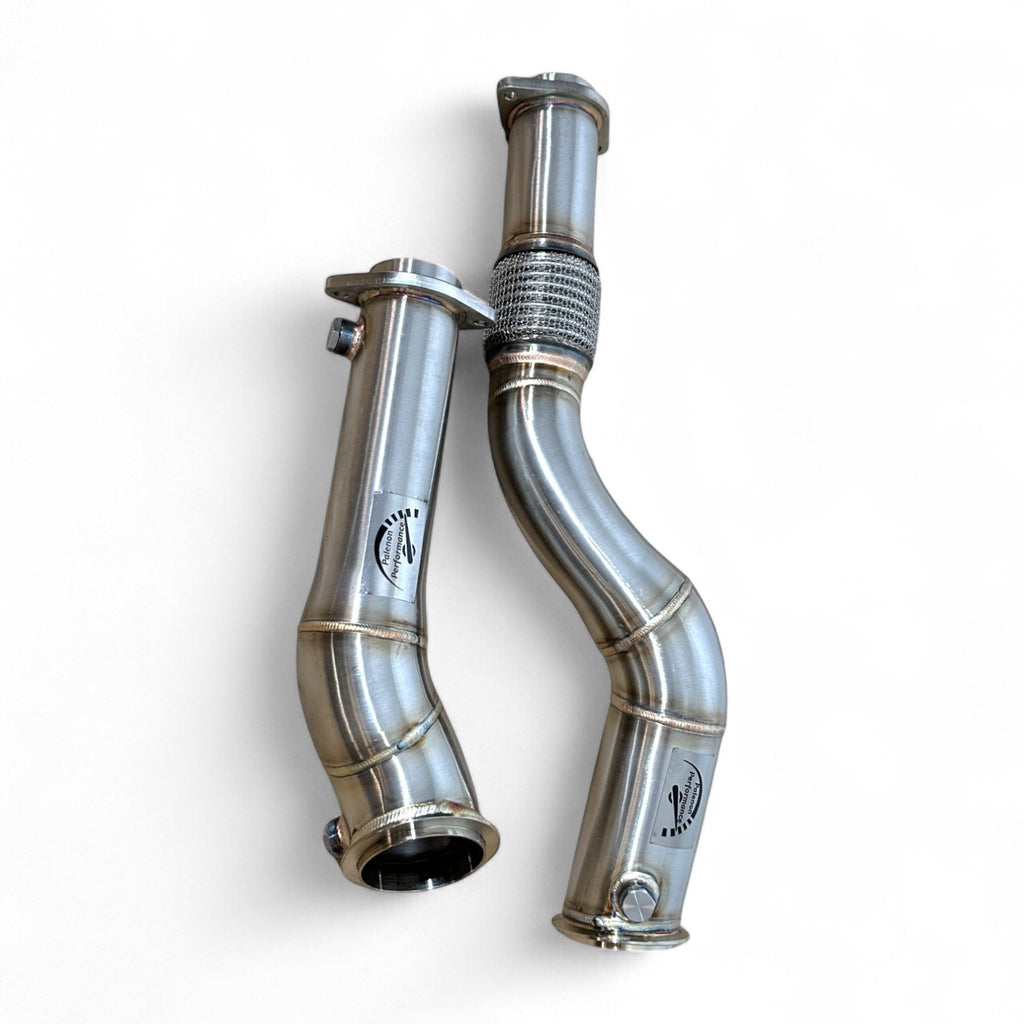 High Flow S58 Race Downpipe For BMW M3 G80, M2 G87, M4 G82 G83 | Palenon Performance