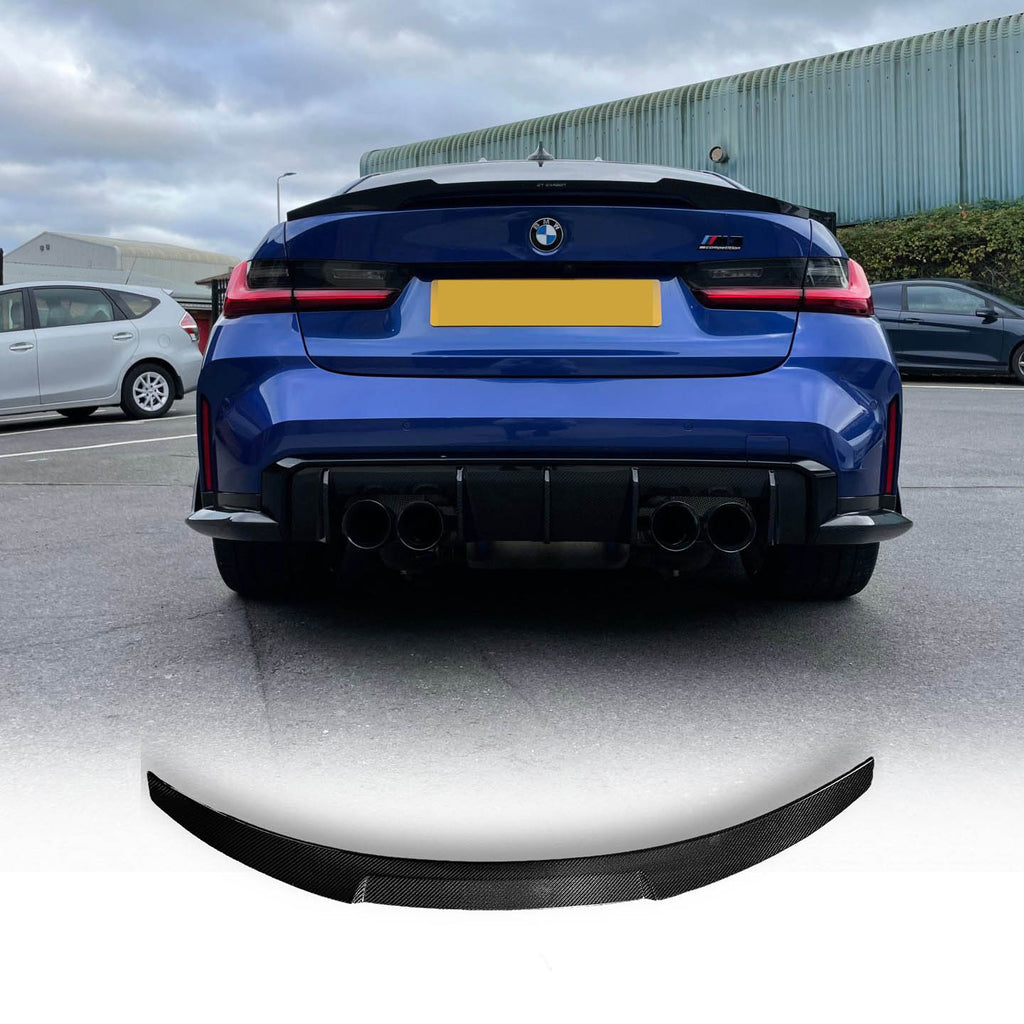 BMW G80 M3 & G20 V Style Trunk Spoiler - Carbon Fiber